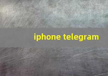 iphone telegram